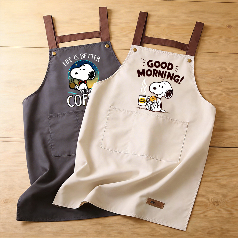 Kitchen Gadgets Sale - Snoopys Cooking Apron Men Women Anime