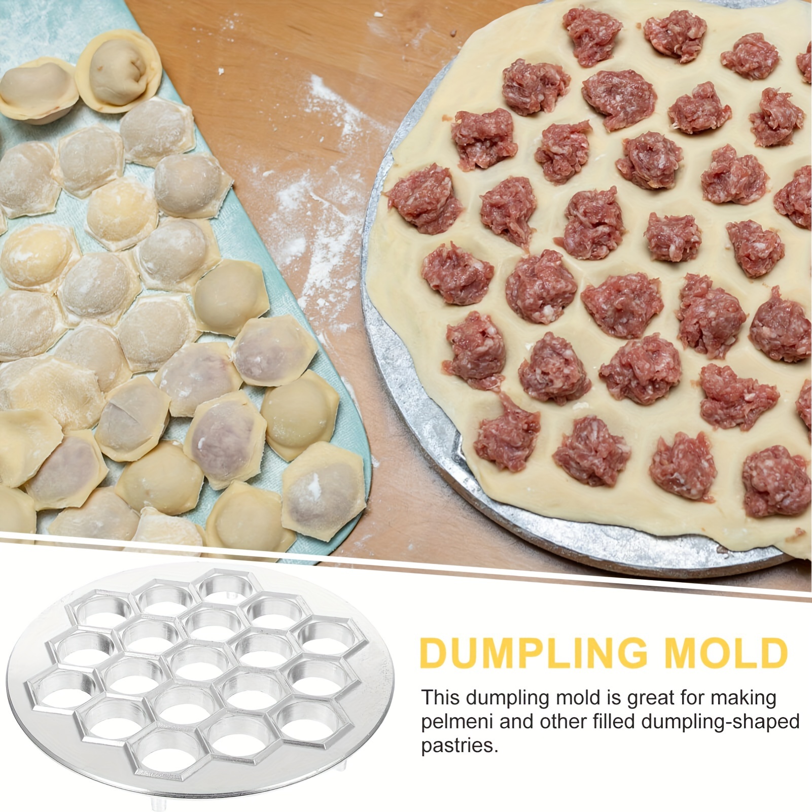 Kitchen Gadgets That Are Useful - Aluminum Dumpling Maker Tool | 37-Hole