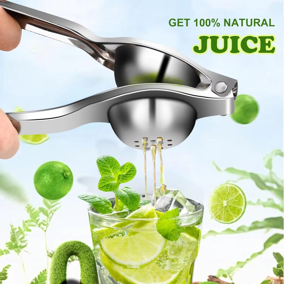 Kitchen Gadgets Juicer - 1/2/3pcs Stainless Steel Lemon Squeezer Manual