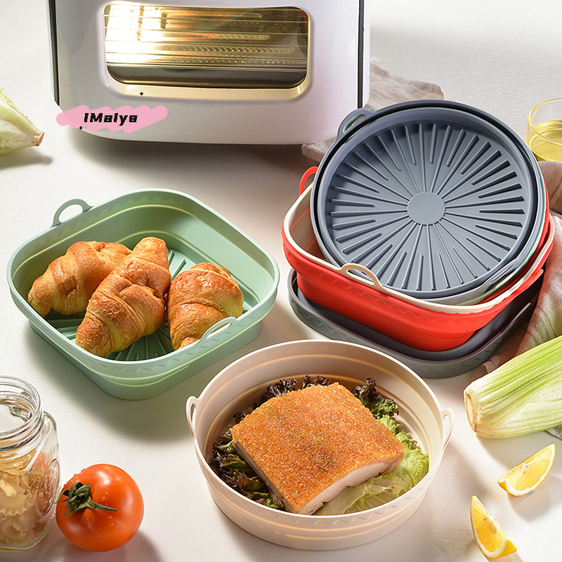 Air Fryer Accessories - Square Foldable Air Fryer Silicone Basket
