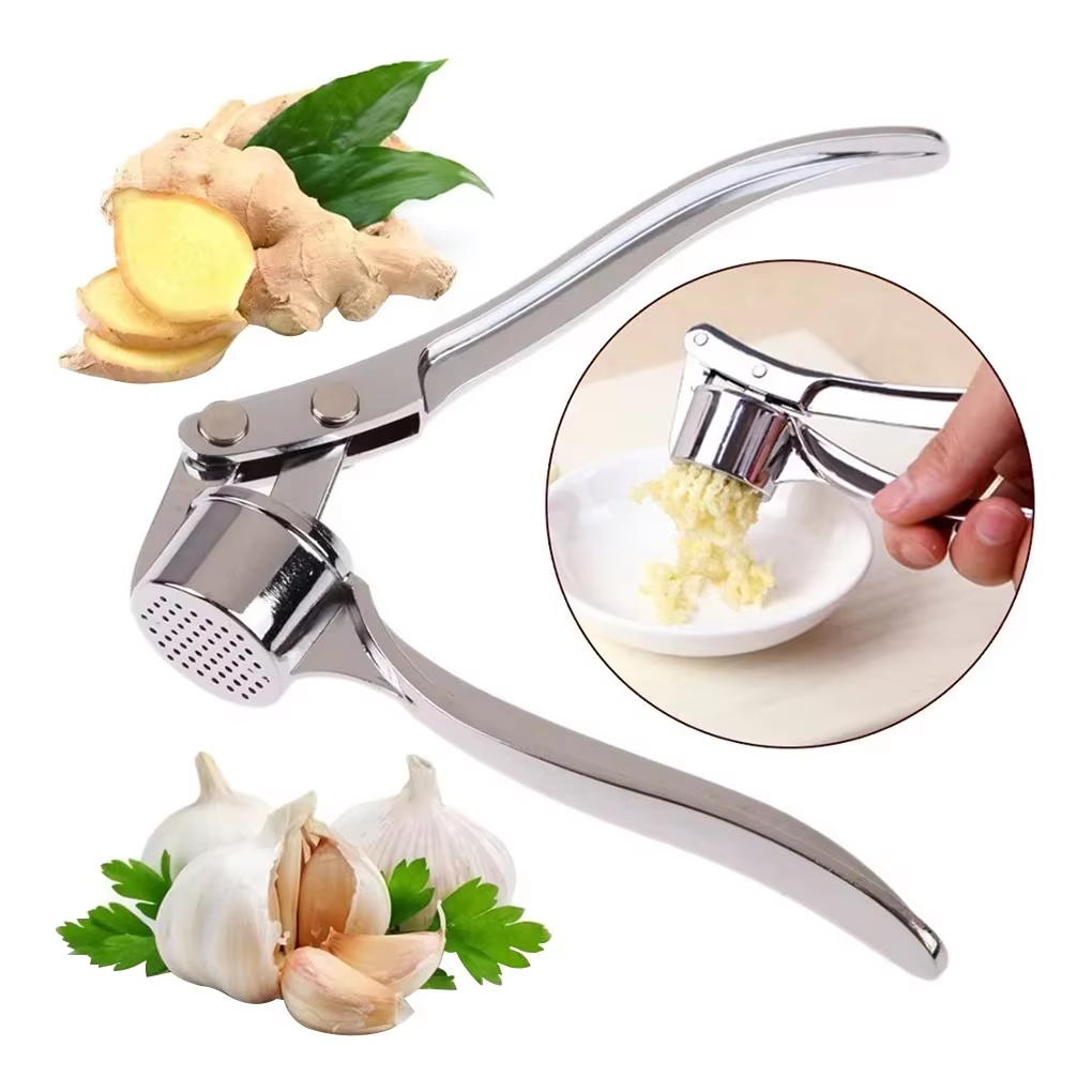 Kitchen Gadgets Juicer - Manual Press Garlic Grinder Stainless Steel