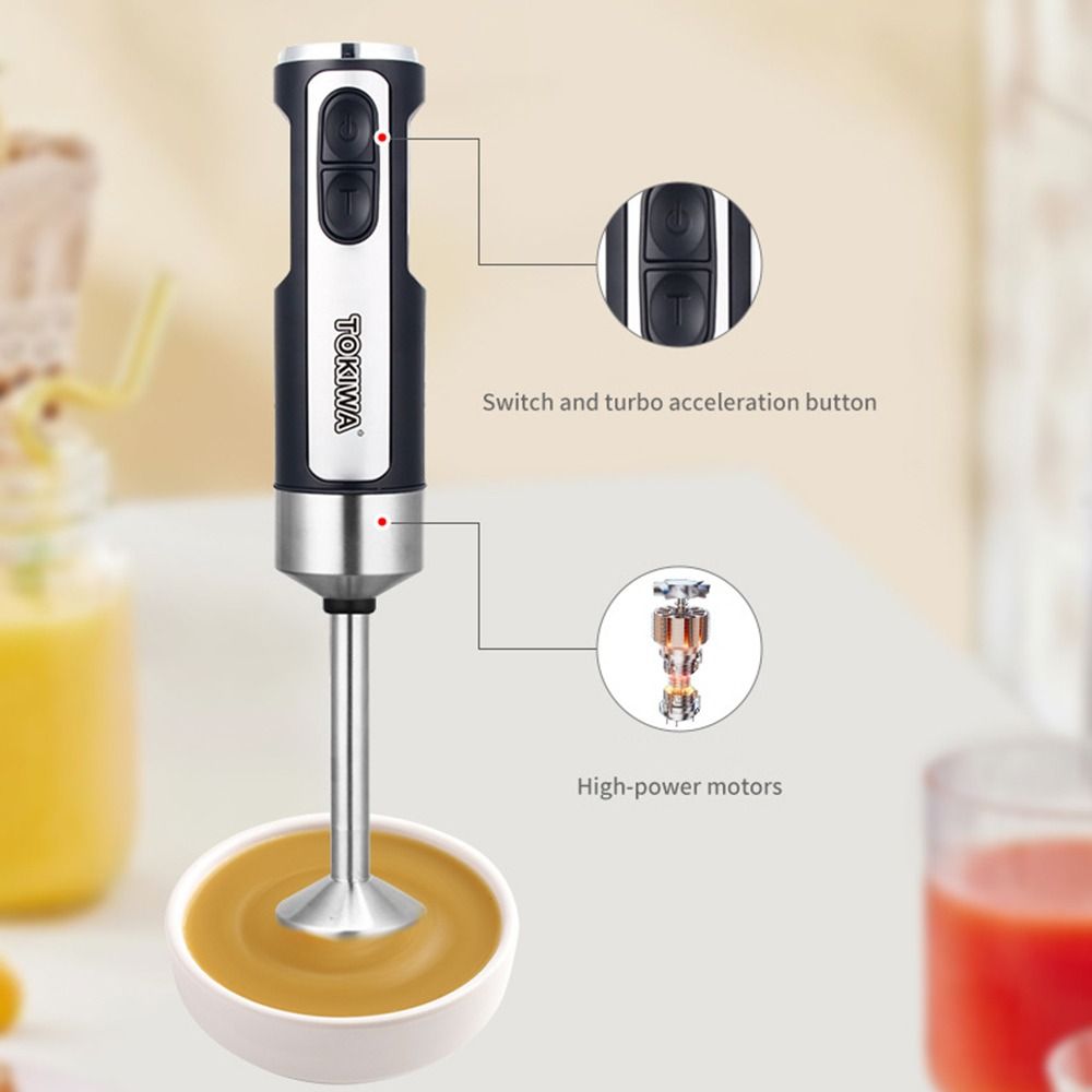 Immersion Blender Stick - 5 in 1 Hand Blender 400W