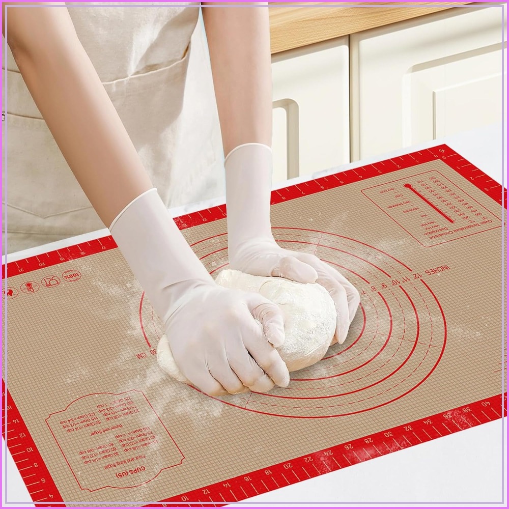 Silicone Baking Mat - 0.7mm Non Slip Silicone Pastry Mat