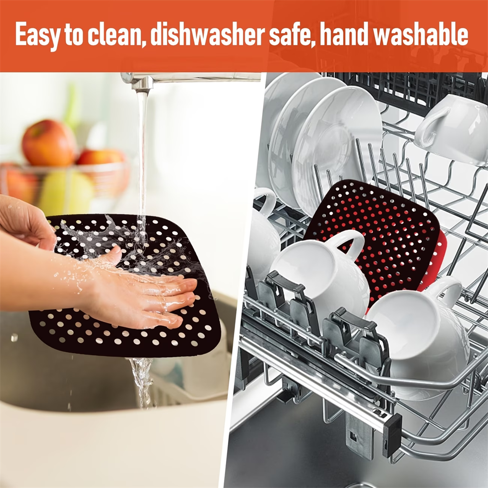Reusable Air Fryer Pad, Silico - Silicone Baking Mat ulasan dan harga