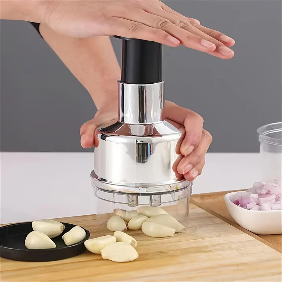 Stainless Steel Garlic Presser - Kitchen Gadgets Vegetable Chopper ulasan dan harga