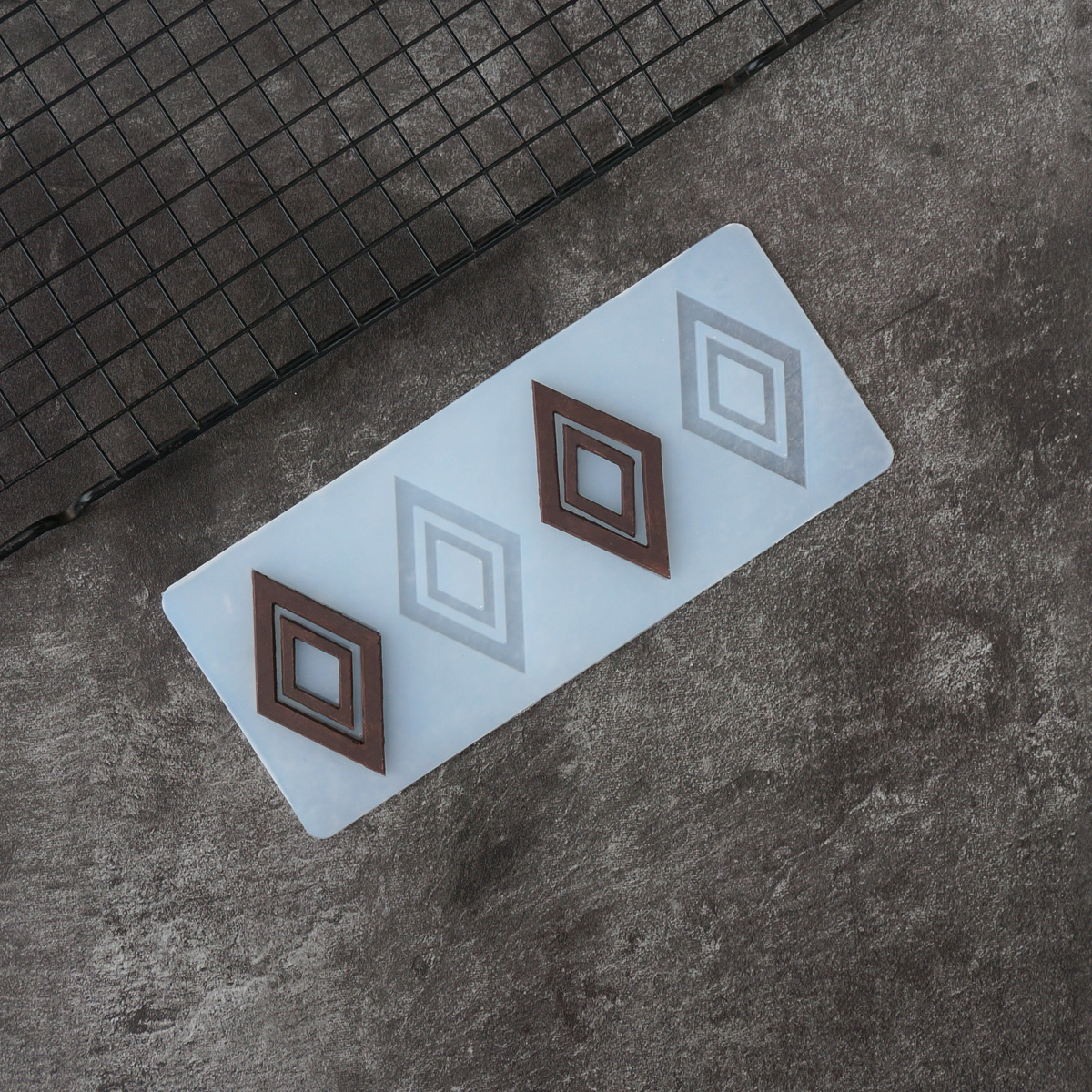 Hollow Out Rhombus Pattern Cho - Silicone Baking Mat ulasan dan harga