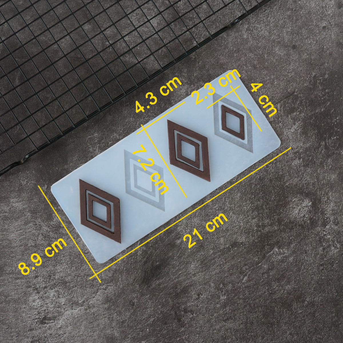 Hollow Out Rhombus Pattern Cho - Silicone Baking Mat ulasan dan harga