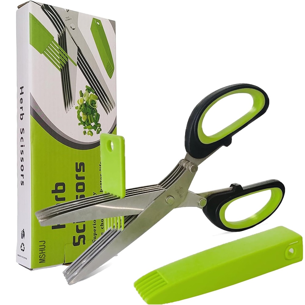 Multilayer Scissors Kitchen Sc - Herb Scissors 5 Blade ulasan dan harga
