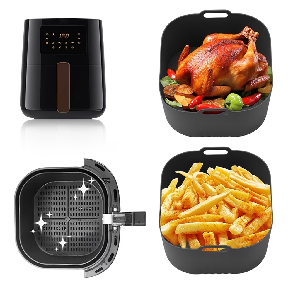 17.5cm/6.89inch Air Fryer Sili - Air Fryer Accessories ulasan dan harga