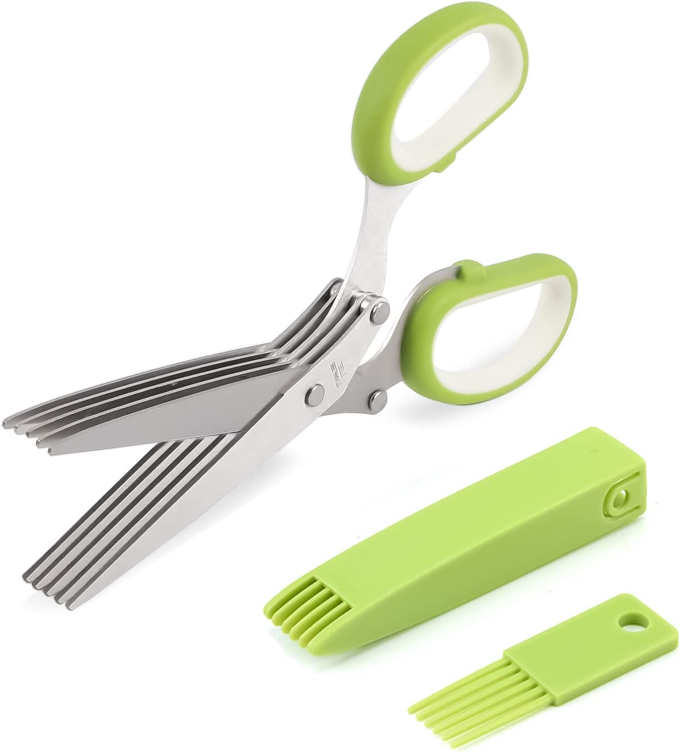 5-Blade Herb Scissors with Saf - Herb Scissors 5 Blade ulasan dan harga