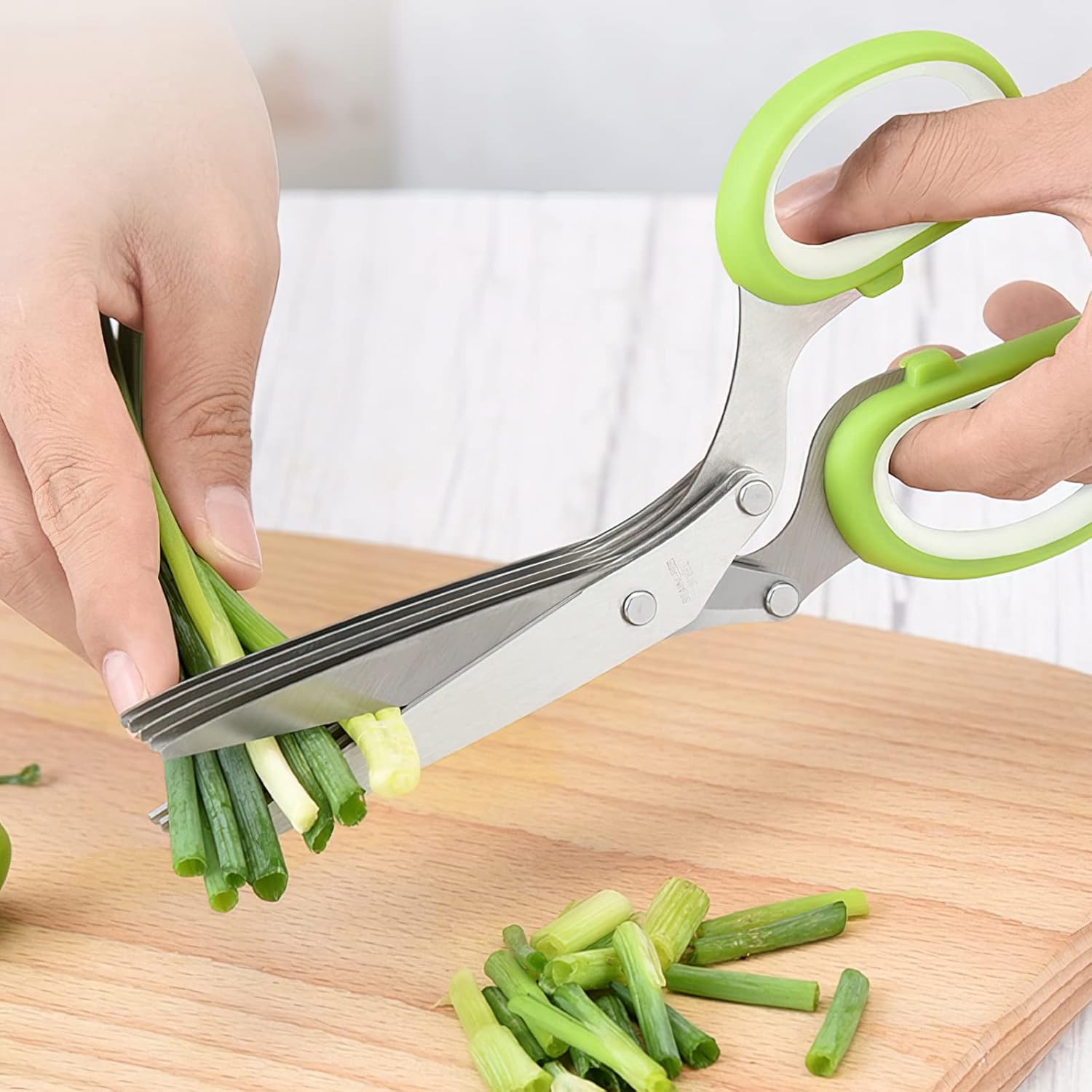 5-Blade Herb Scissors with Saf - Herb Scissors 5 Blade ulasan dan harga