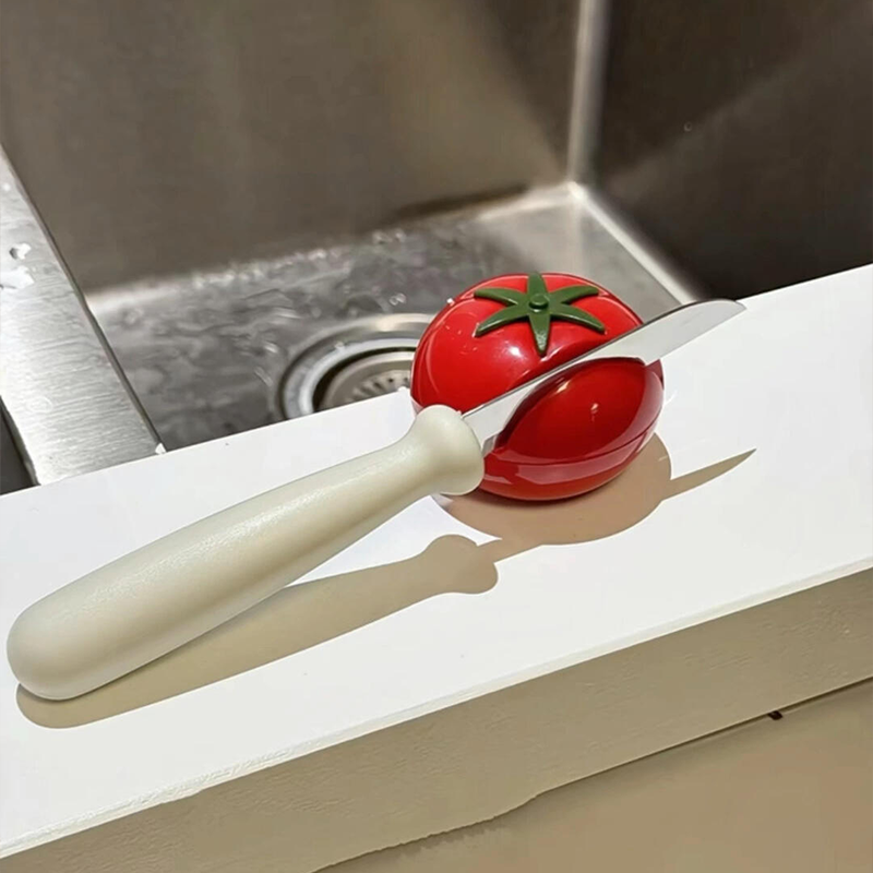 Tomato-Shaped Knife Sharpener  - Kitchen Gadgets That Are Useful ulasan dan harga