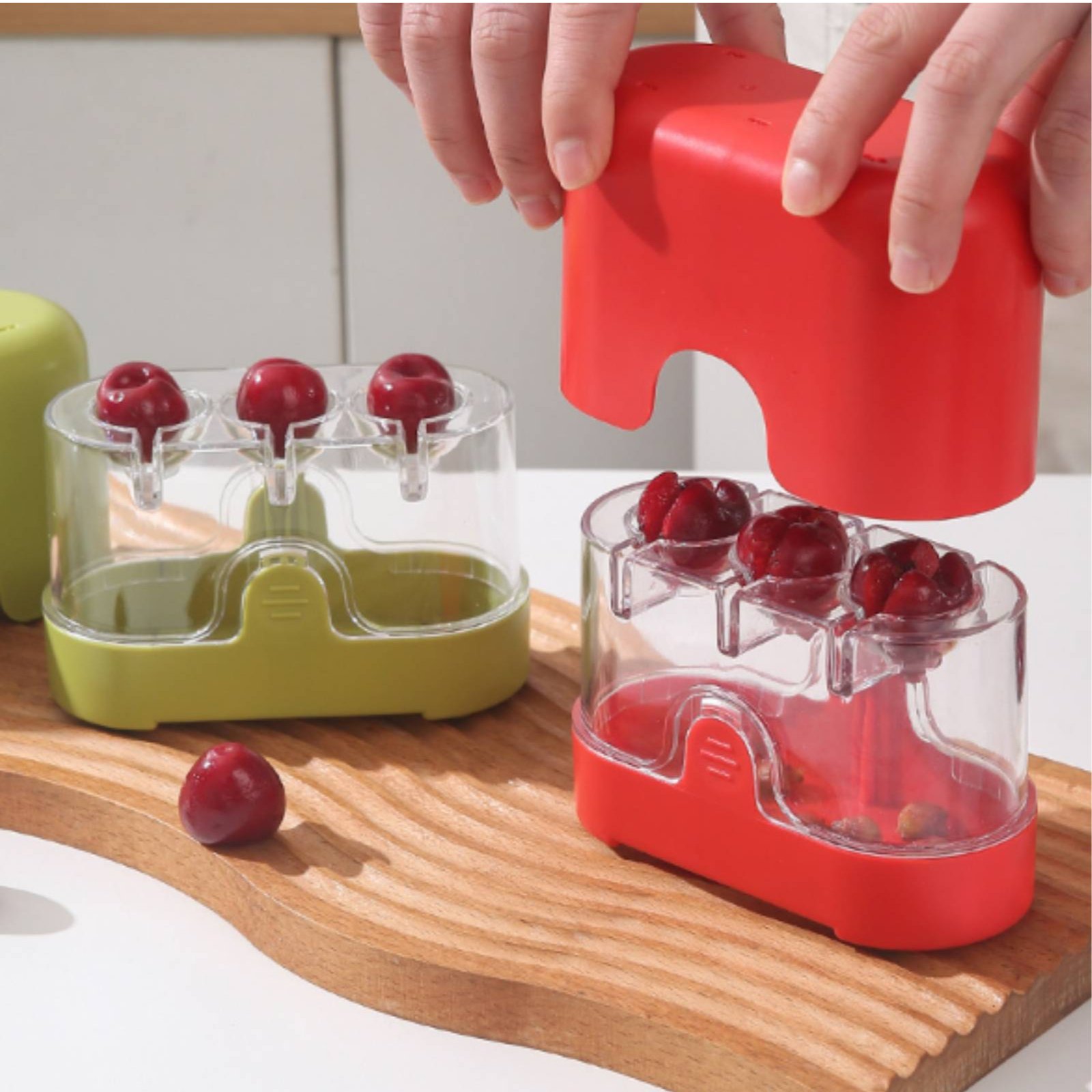 2-in-1 Cherry Pitter and Cutte - Kitchen Gadgets Tools ulasan dan harga
