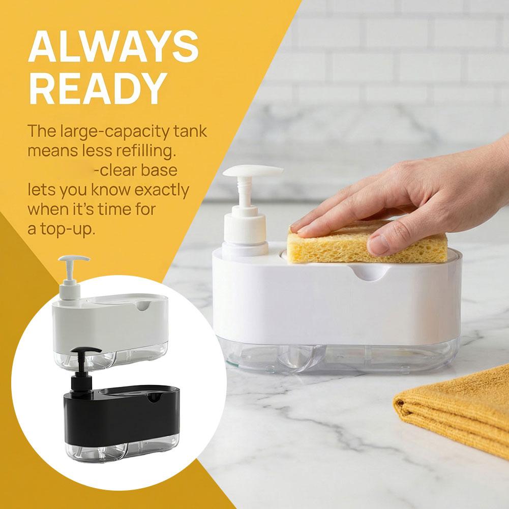Dish Soap Dispenser Automatic  - Kitchen Gadgets Dispenser Brush Holder ulasan dan harga