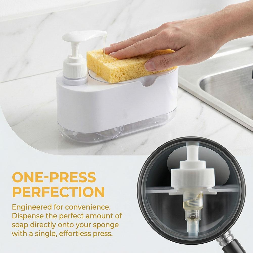 Dish Soap Dispenser Automatic  - Kitchen Gadgets Dispenser Brush Holder ulasan dan harga