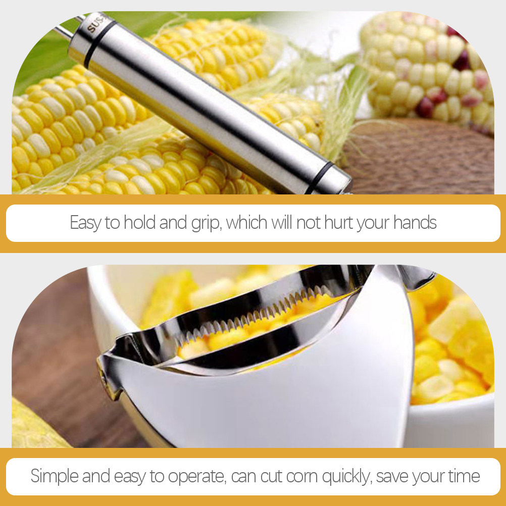 3Pcs Stainless Steel Corn Peel - Kitchen Gadgets Tools ulasan dan harga