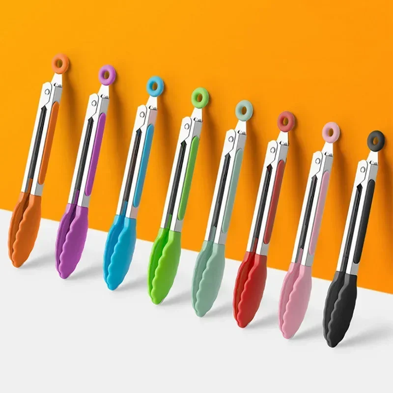 7 Inch Non-Slip Food Tongs Cre - Kitchen Gadgets Sale ulasan dan harga