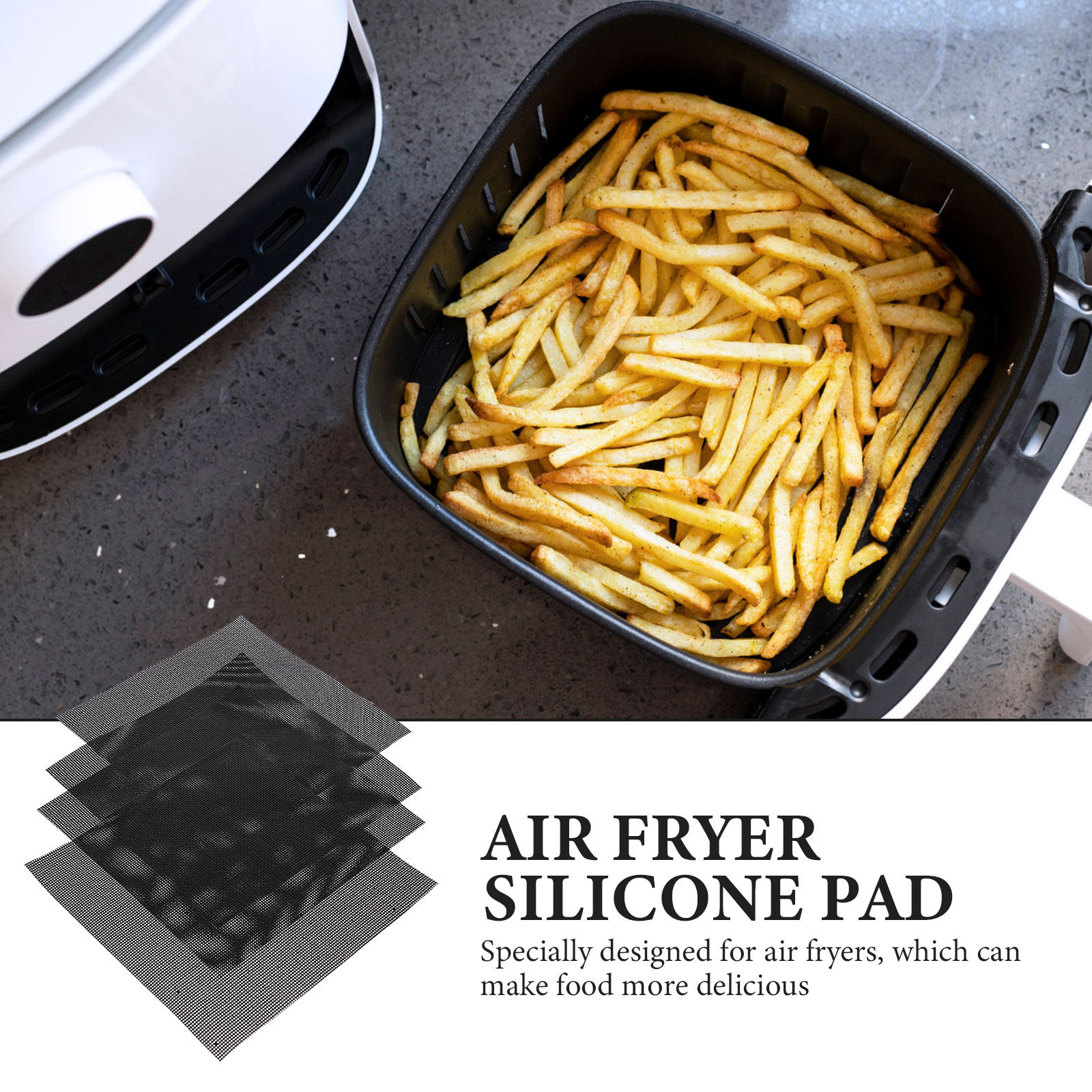 4Pcs Air Fryer Pads Non Stick  - Air Fryer Accessories ulasan dan harga