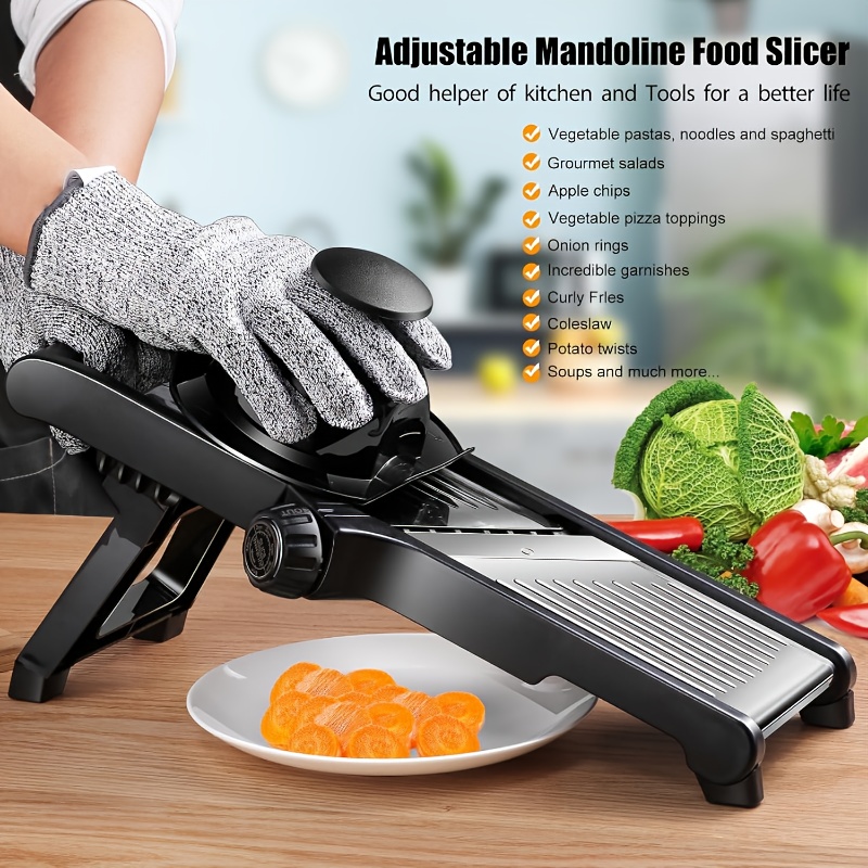 Stainless Steel Mandoline Slic - Kitchen Gadgets Vegetable Chopper ulasan dan harga