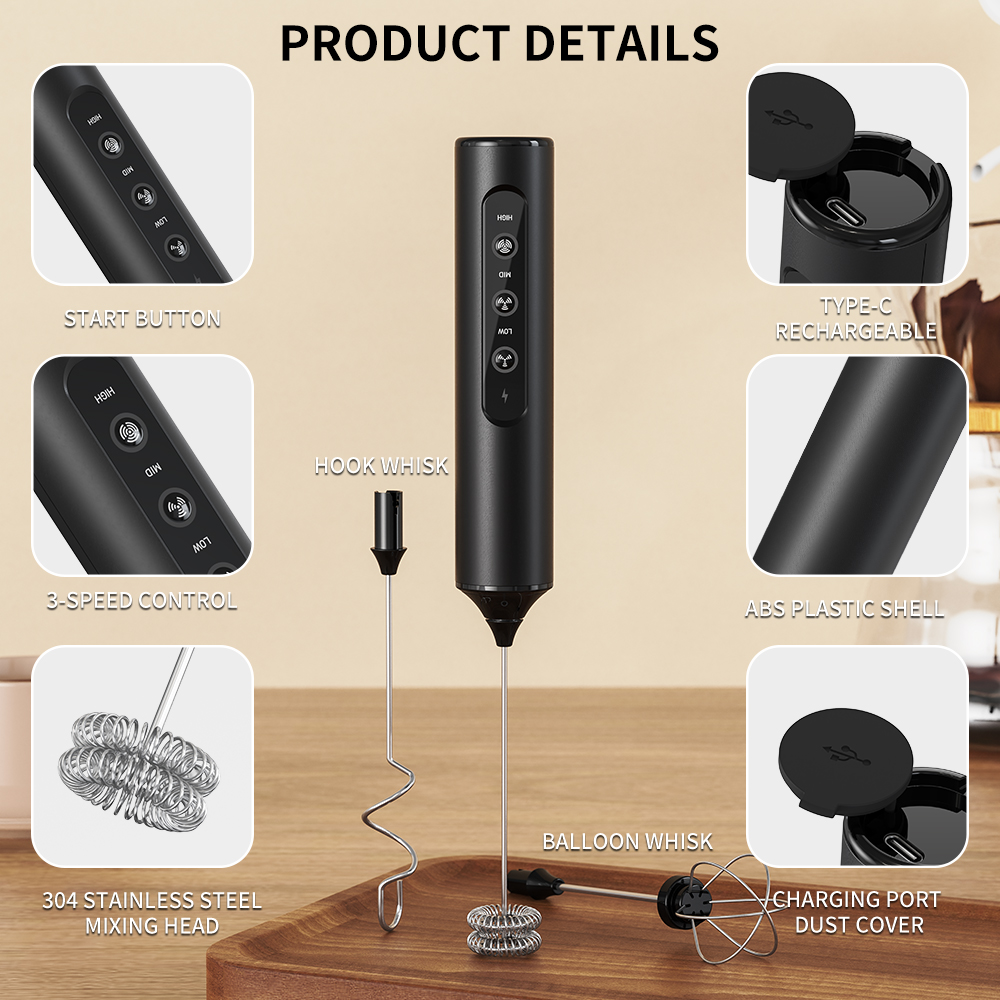 3 in 1 Electric Handheld Milk  - Kitchen Gadgets Tools ulasan dan harga