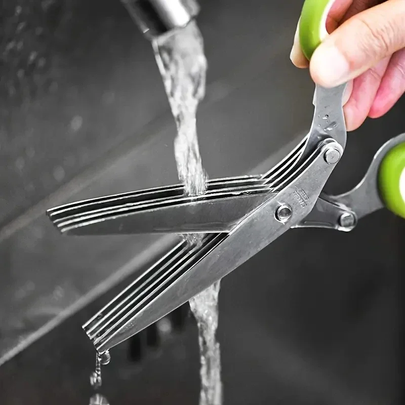 Stainless Steel Herb Scissors  - Herb Scissors 5 Blade ulasan dan harga