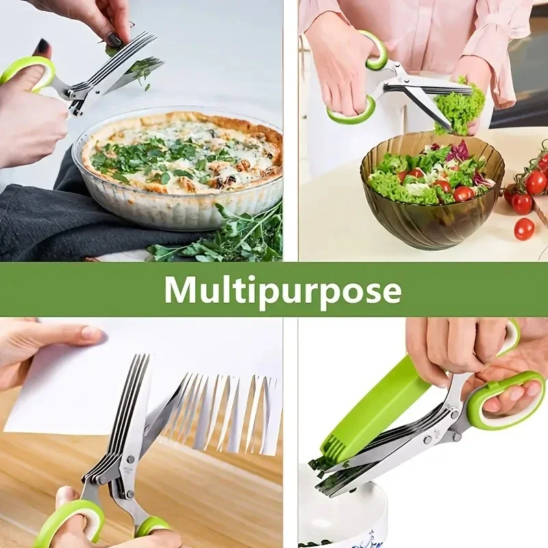 Stainless Steel Herb Scissors  - Herb Scissors 5 Blade ulasan dan harga