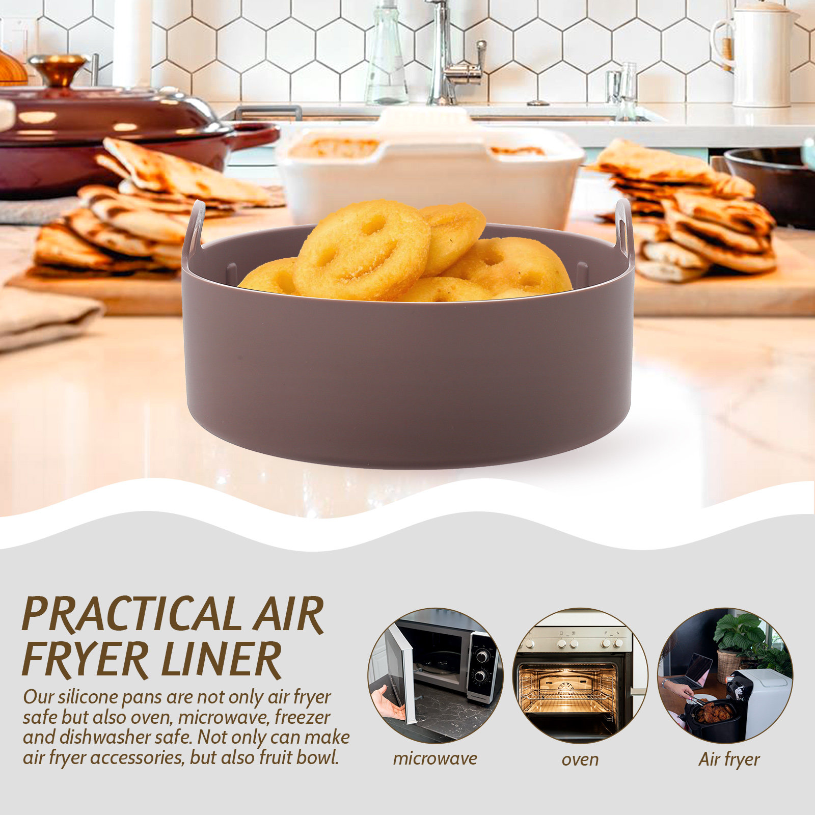 Food Grade Air Fryer Silicone  - Air Fryer Accessories ulasan dan harga