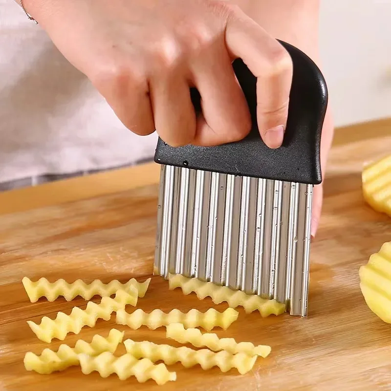 Stainless Steel Potato Chip Sl - Kitchen Gadgets Vegetable Chopper ulasan dan harga