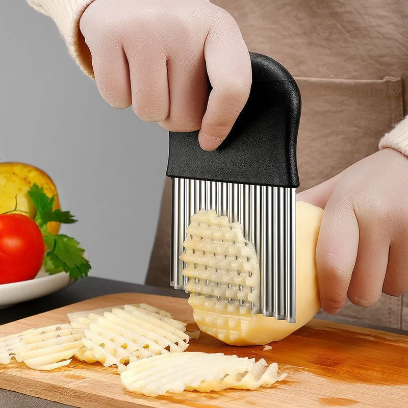 Stainless Steel Potato Chip Sl - Kitchen Gadgets Vegetable Chopper ulasan dan harga