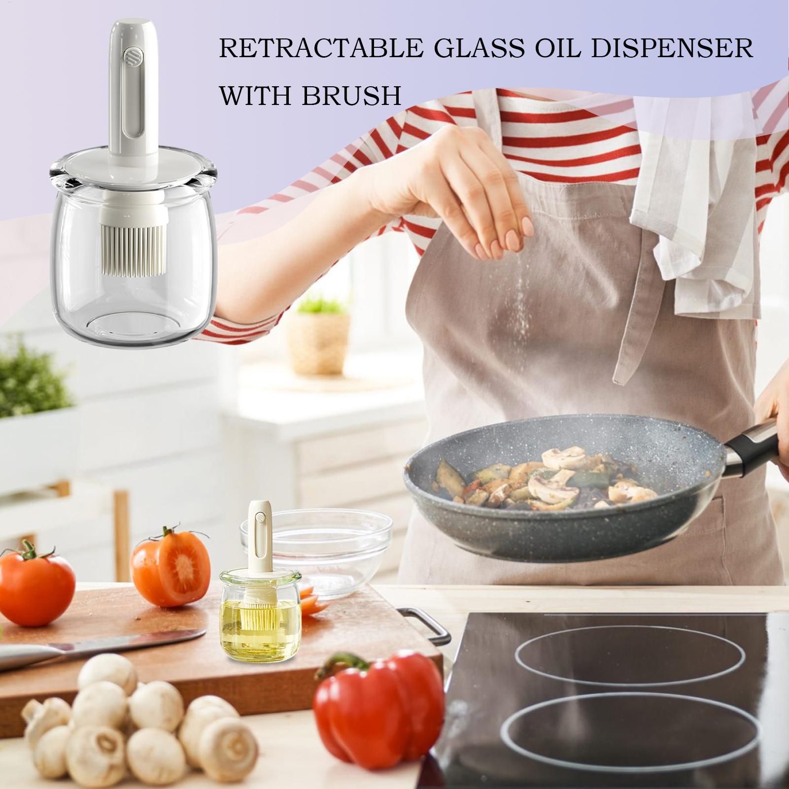 Oil Dispenser For Kitchen Ligh - Kitchen Gadgets Dispenser Brush Holder ulasan dan harga