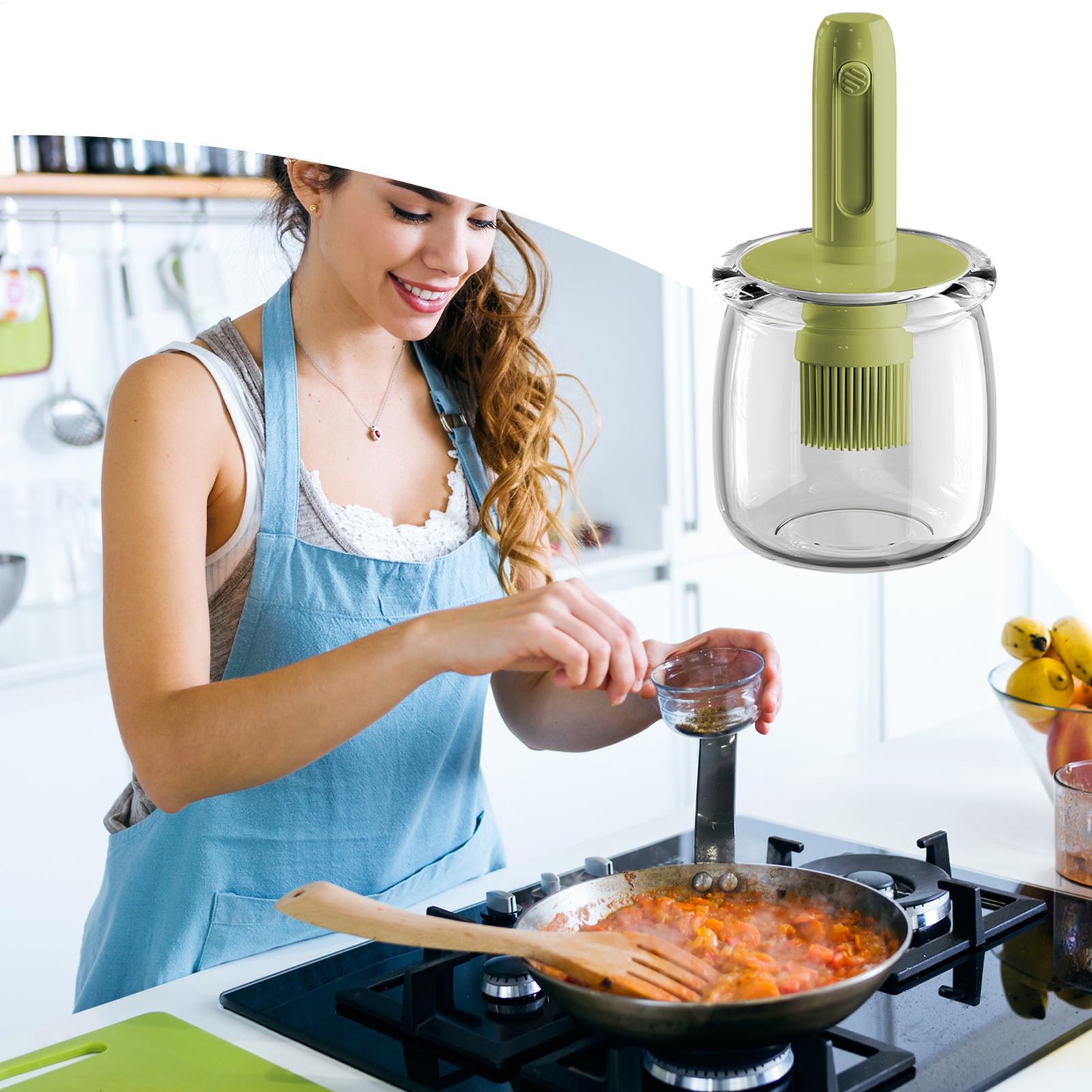 Oil Dispenser For Kitchen Ligh - Kitchen Gadgets Dispenser Brush Holder ulasan dan harga