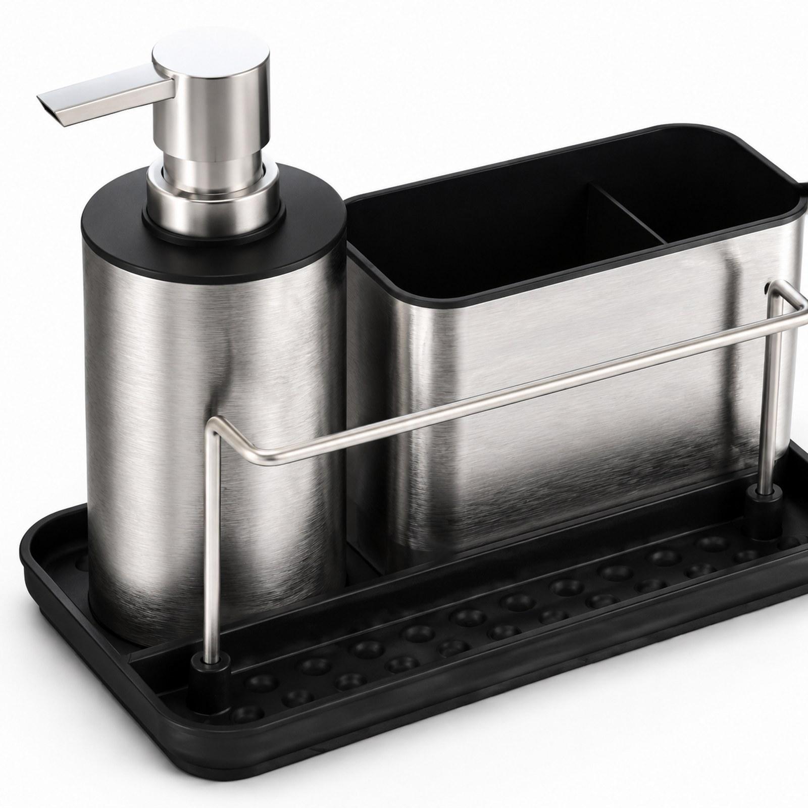 Kitchen Soap Dispenser with Sp - Kitchen Gadgets Dispenser Brush Holder ulasan dan harga