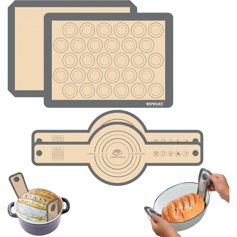 Set of 4 Silicone Baking Mats, - Silicone Baking Mat ulasan dan harga