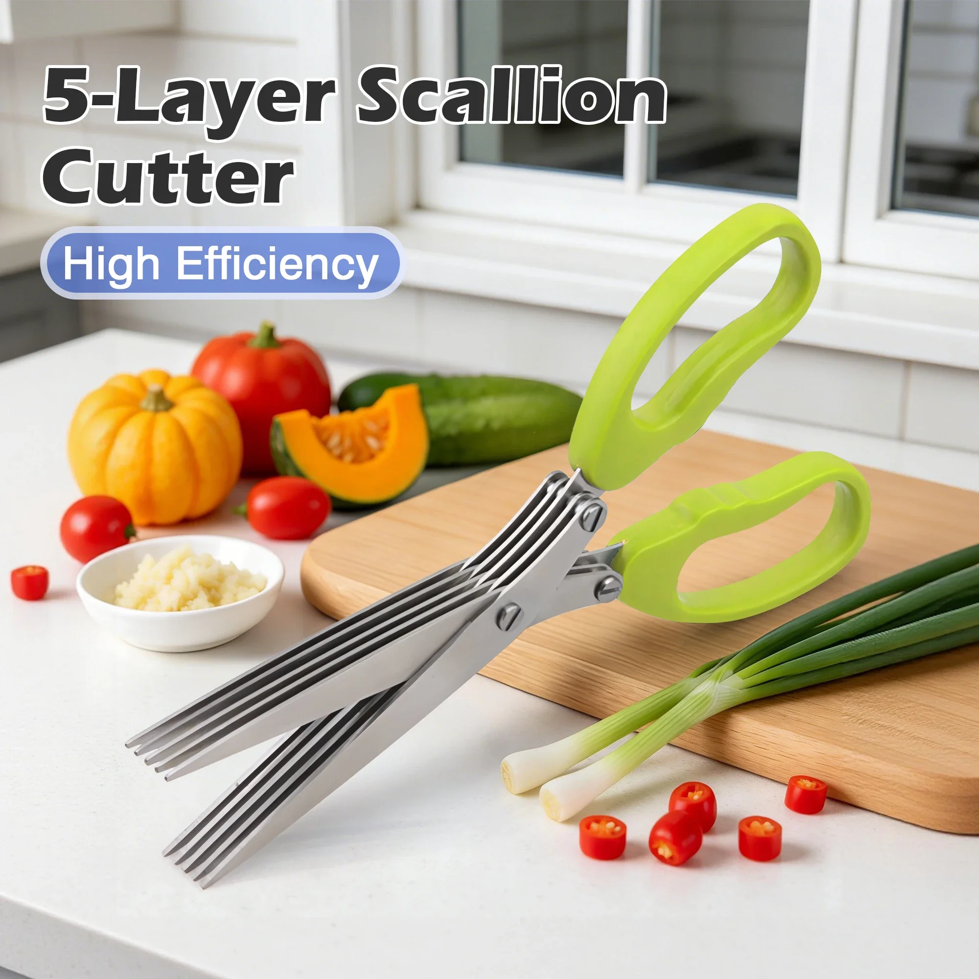 Herb Scissors with 5 Blades &  - Herb Scissors 5 Blade ulasan dan harga