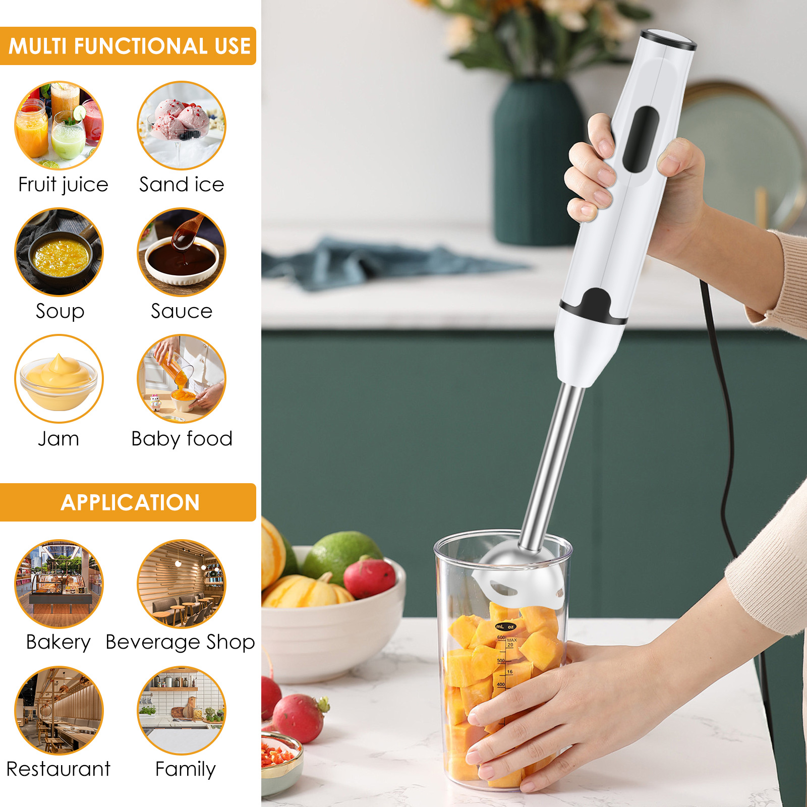 Immersion Blender Stainless St - Immersion Blender Stick ulasan dan harga