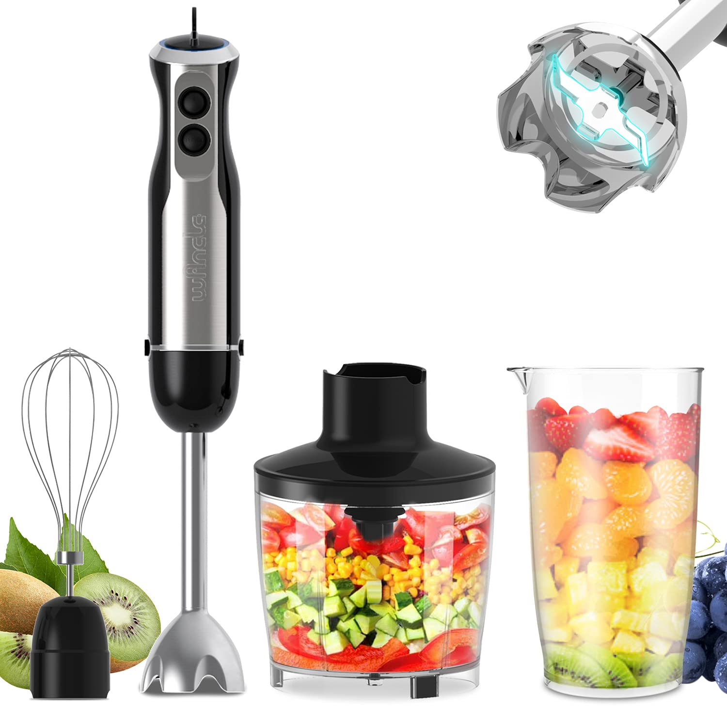 Wancle 1000W Immersion Hand Bl - Immersion Blender Stick ulasan dan harga