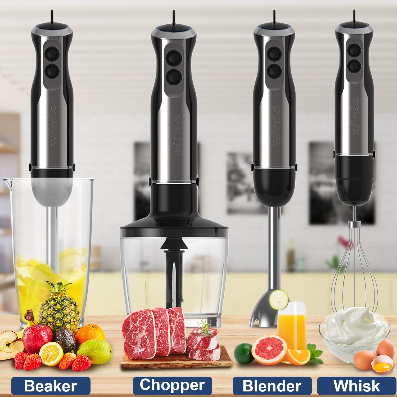 Wancle 1000W Immersion Hand Bl - Immersion Blender Stick ulasan dan harga
