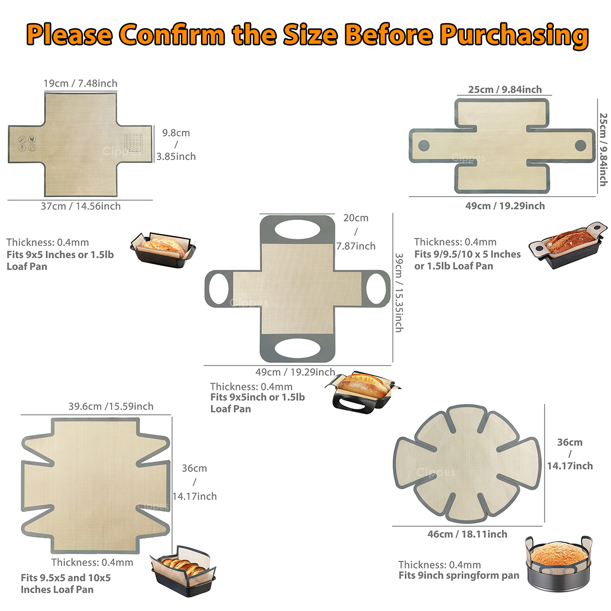 Champ Silicone Bread Loaf Pan  - Silicone Baking Mat ulasan dan harga