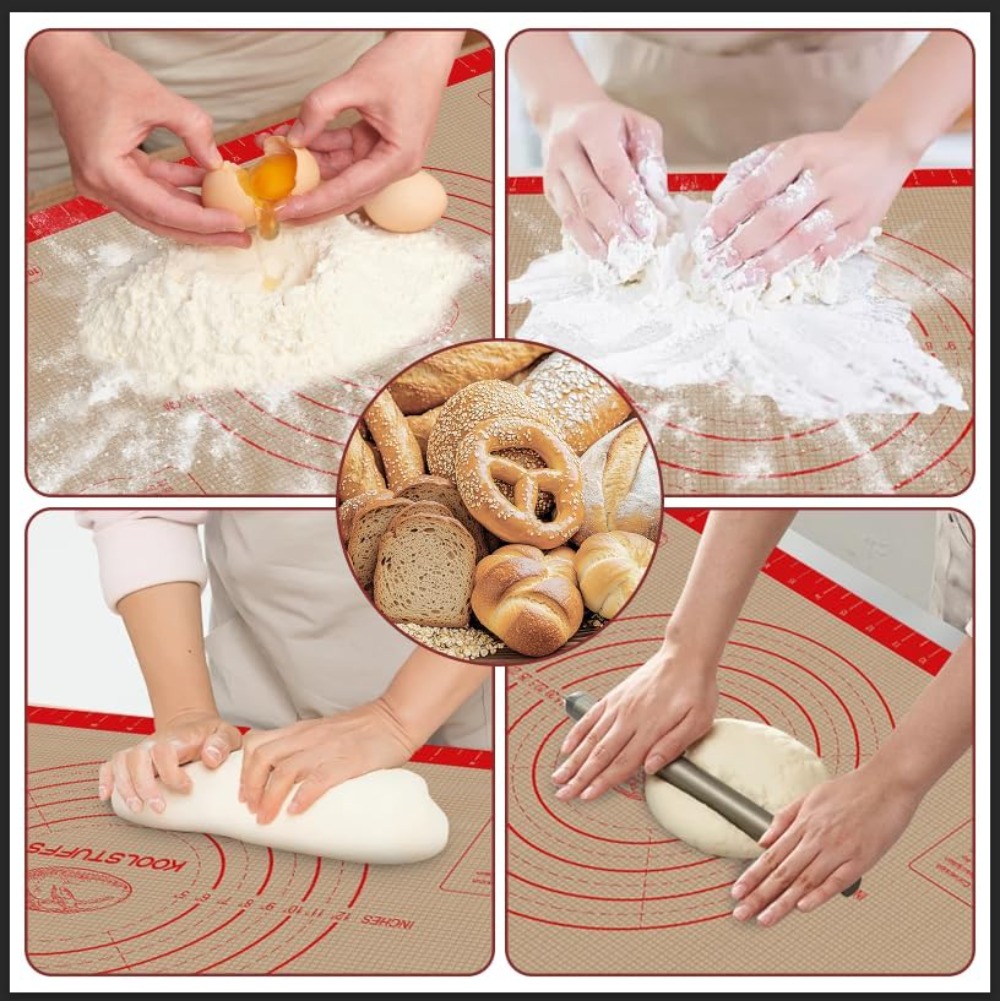 0.7mm Non Slip Silicone Pastry - Silicone Baking Mat ulasan dan harga