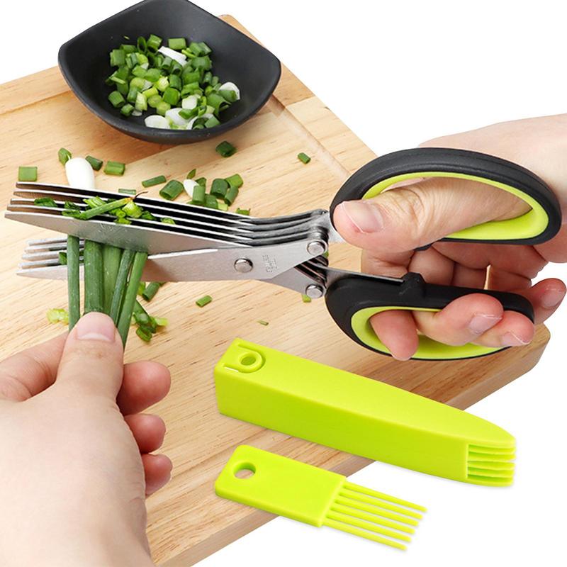 Multi Layer Scissor Kitchen Sh - Herb Scissors 5 Blade ulasan dan harga