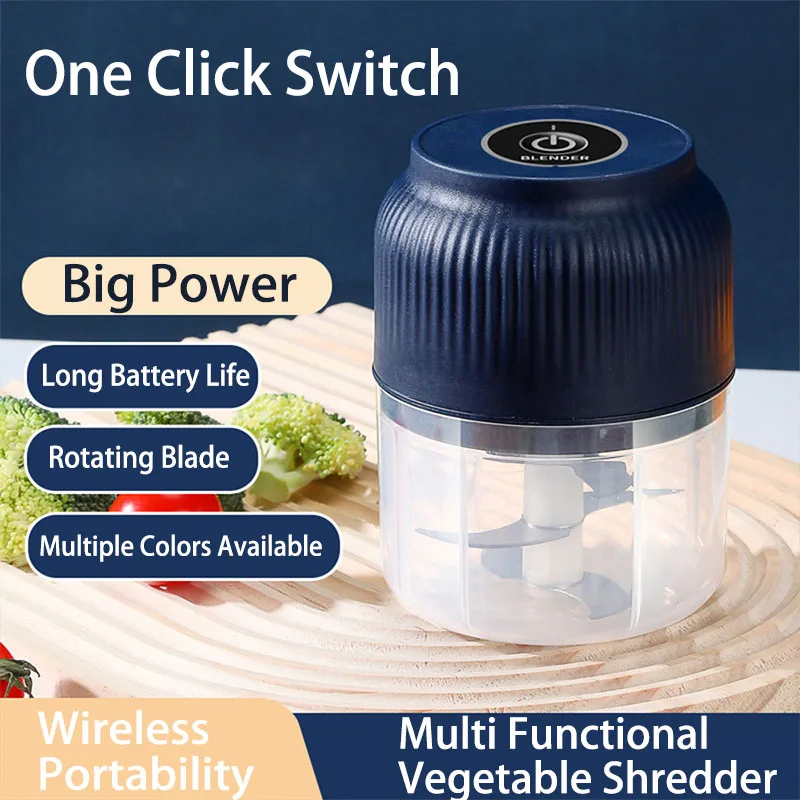 250ml Mini Wireless USB Rechar - Kitchen Gadgets Vegetable Chopper ulasan dan harga