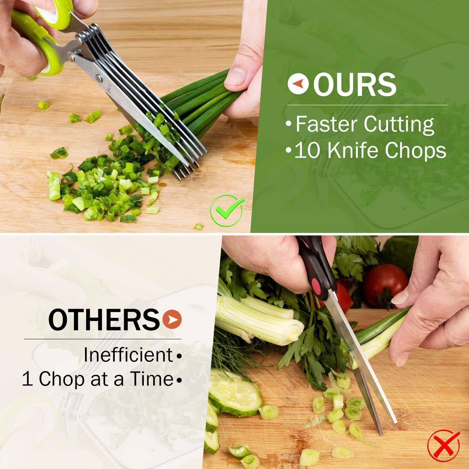 Herb Scissors, Multipurpose 5  - Herb Scissors 5 Blade ulasan dan harga