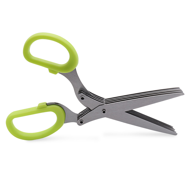 Multifunction Stainless Steel  - Herb Scissors 5 Blade ulasan dan harga