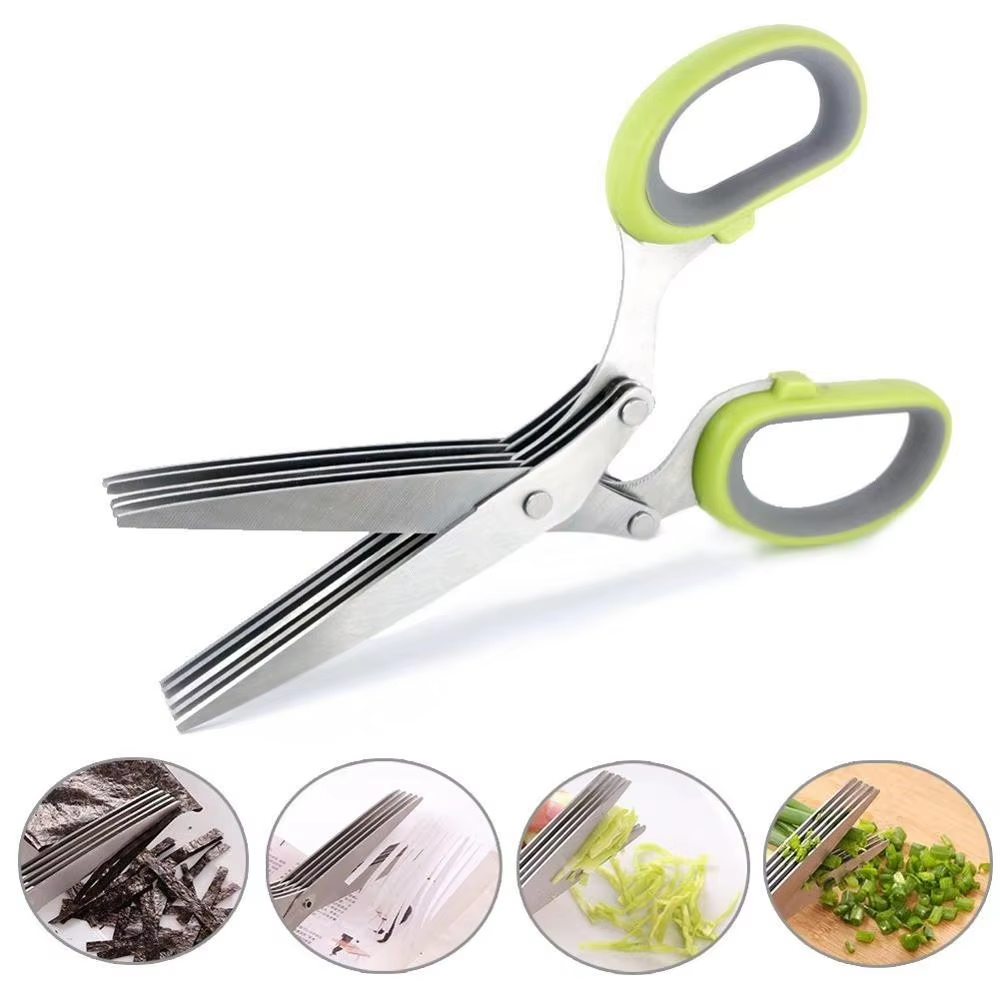5 Blade Herb Scissors Stainles - Herb Scissors 5 Blade ulasan dan harga