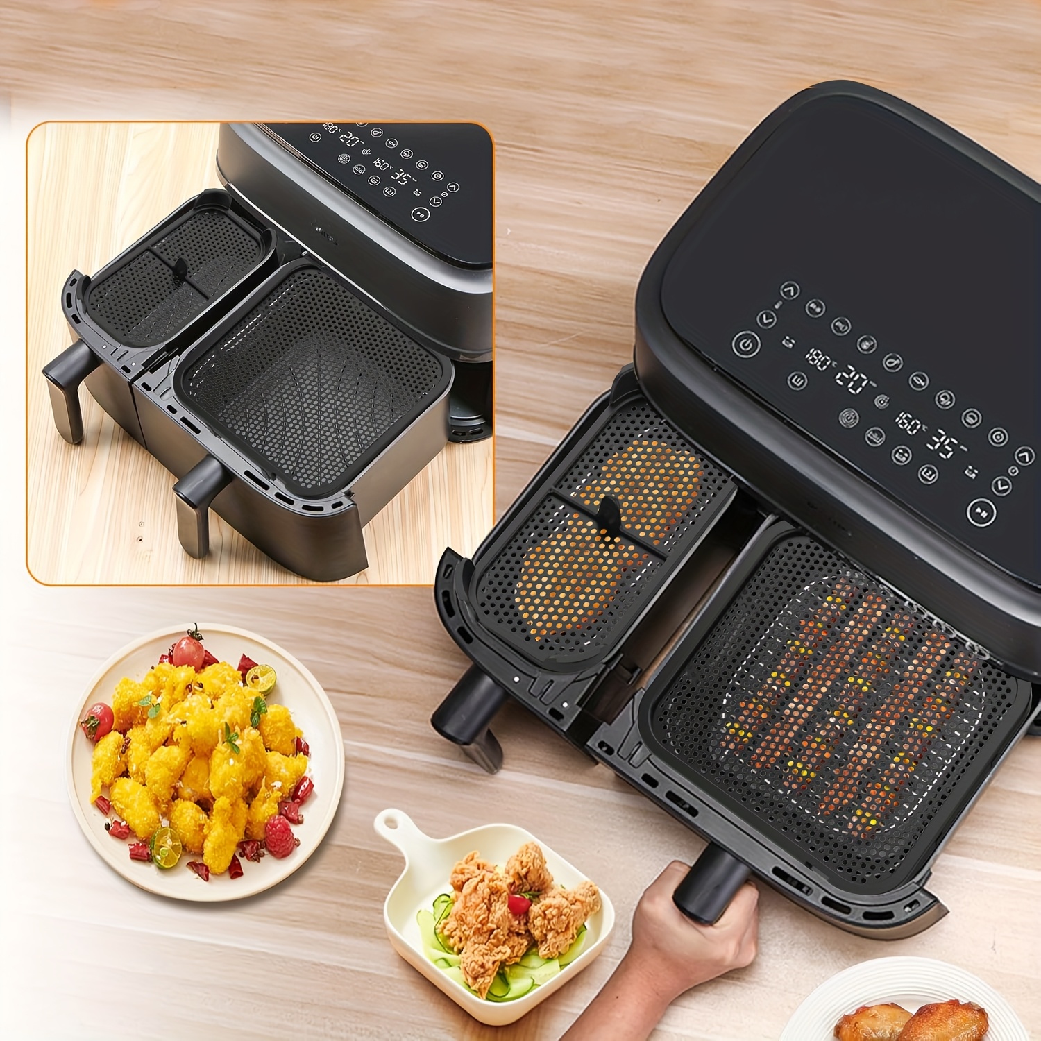 2Pcs New Air Fryer Splash Guar - Air Fryer Accessories ulasan dan harga