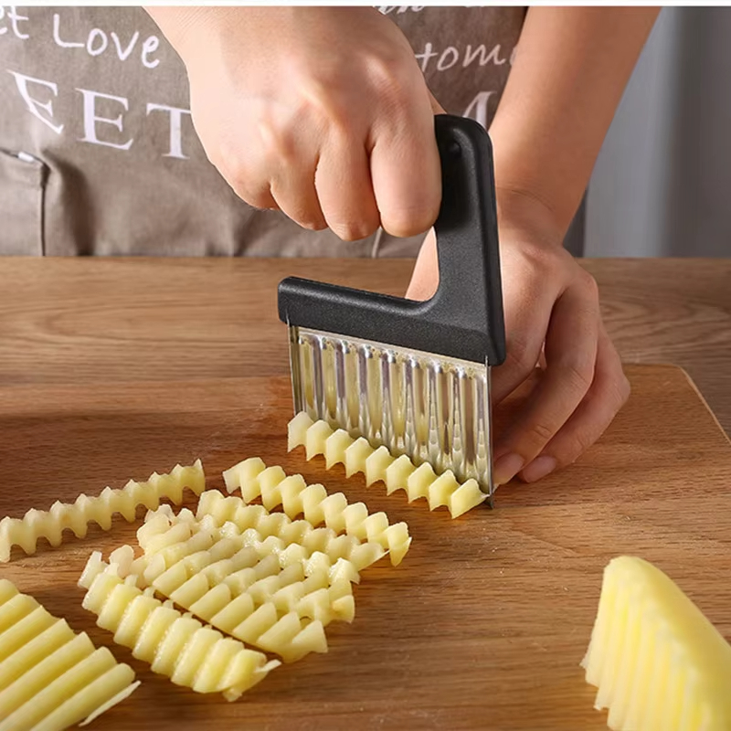 Stainless Steel Potato Chip Sl - Kitchen Gadgets Vegetable Chopper ulasan dan harga