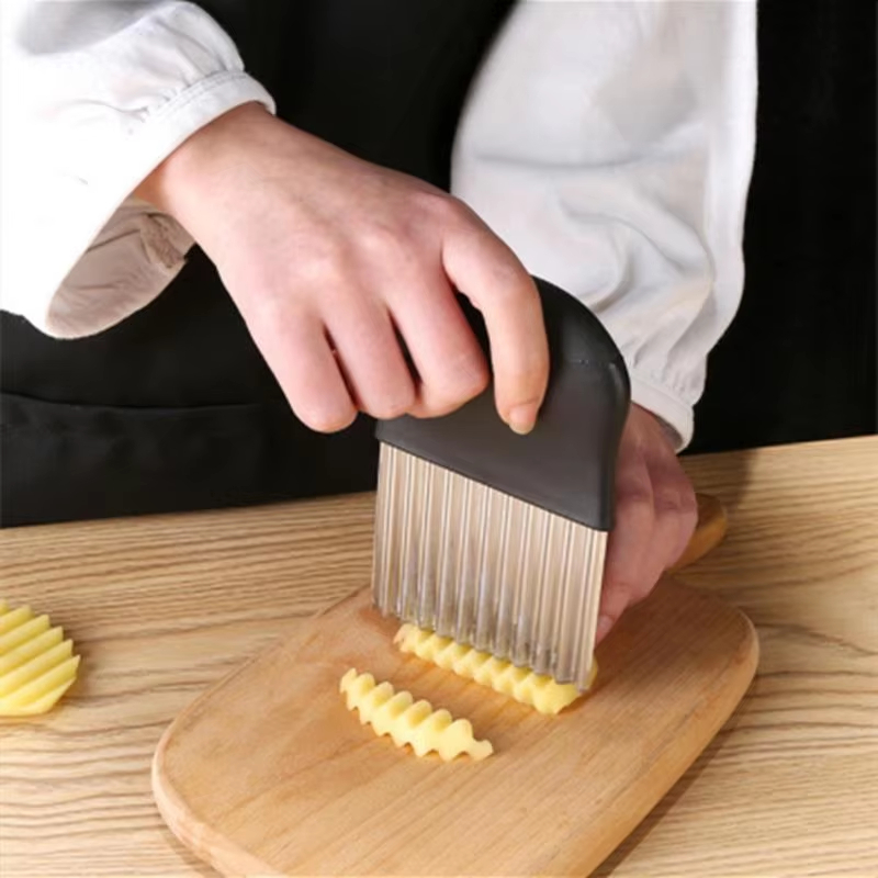 Stainless Steel Potato Chip Sl - Kitchen Gadgets Vegetable Chopper ulasan dan harga